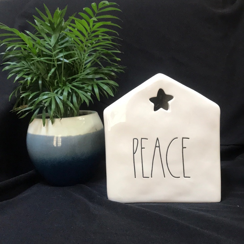 Rae Dunn PEACE Candle House